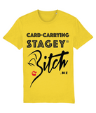 THE CARD-CARRYING STAGEY BITCH TEE (PALE)