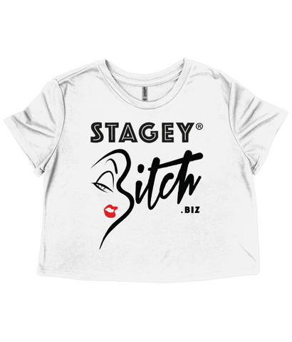 THE STAGEY BITCH FLOWY CROP (PALE)