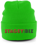 THE STAGEY.BIZ CUFFED BEANIE (PALE)