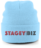 THE STAGEY.BIZ CUFFED BEANIE (PALE)