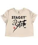THE STAGEY BITCH FLOWY CROP (PALE)