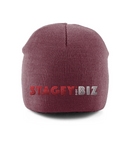 THE STAGEY.BIZ PULL ON BEANIE (DARK)