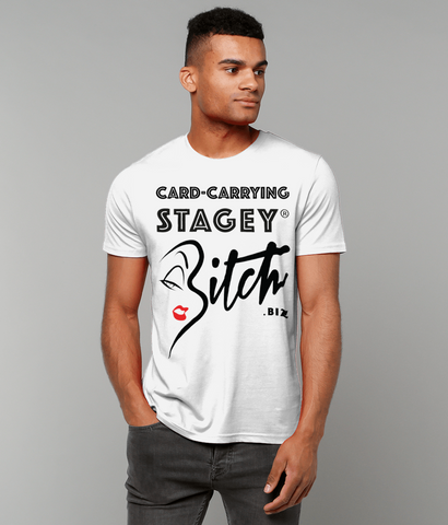 THE CARD-CARRYING STAGEY BITCH TEE (PALE)