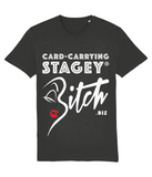 THE CARD-CARRYING STAGEY BITCH TEE (DARK)