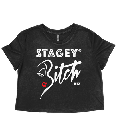 THE STAGEY BITCH FLOWY CROP (DARK)