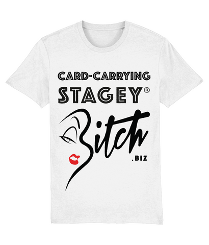 THE CARD-CARRYING STAGEY BITCH TEE (PALE)