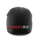 THE STAGEY.BIZ PULL ON BEANIE (DARK)