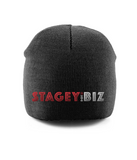 THE STAGEY.BIZ PULL ON BEANIE (DARK)