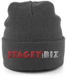 THE STAGEY.BIZ CUFFED BEANIE (DARK)
