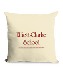 Elliott-Clarke School Natural Throw Cushion