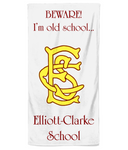 SEC Old School Beach Towel (white)