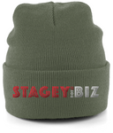 THE STAGEY.BIZ CUFFED BEANIE (DARK)